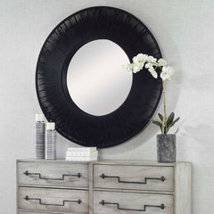 Sailor's Knot Black Round Mirror - Ornate Home