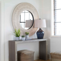 Sailor's Knot White Round Mirror - Ornate Home