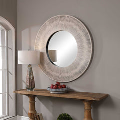 Sailor's Knot White Round Mirror - Ornate Home