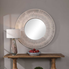 Sailor's Knot White Round Mirror - Ornate Home