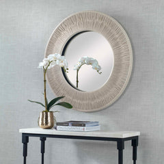 Sailor's Knot White Small Round Mirror - Ornate Home