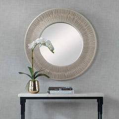 Sailor's Knot White Small Round Mirror - Ornate Home
