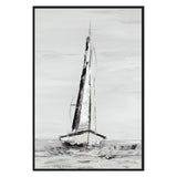 Sails White Painting 48x72 by Buddy Whitlock - Ornate Home