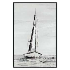 Sails White Painting 48x72 by Buddy Whitlock - Ornate Home