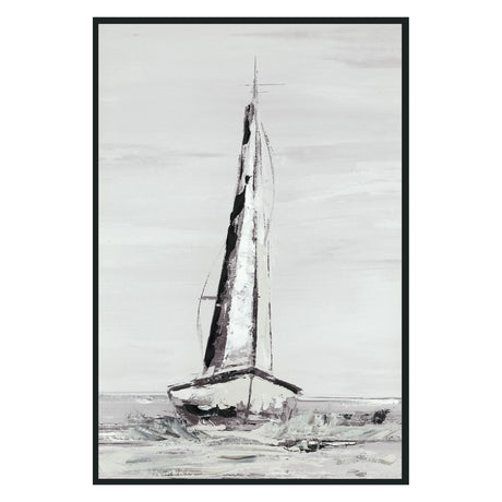 Sails White Painting 48x72 by Buddy Whitlock - Ornate Home