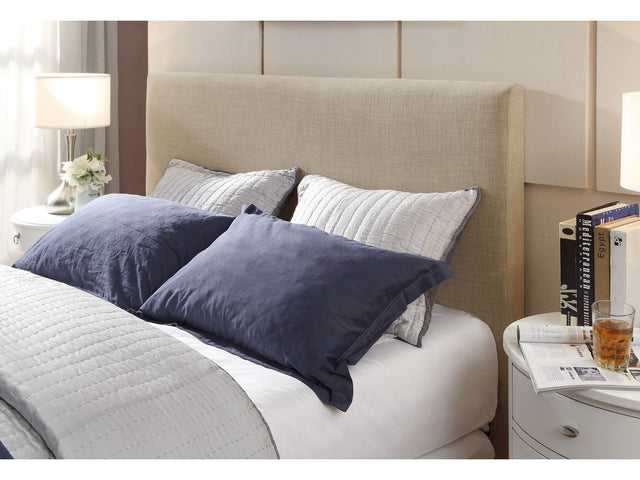 Saint Pierre Upholstered Headboard in Toast Linen - Ornate Home