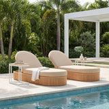 Sakina Brown Chaise Lounge - Ornate Home