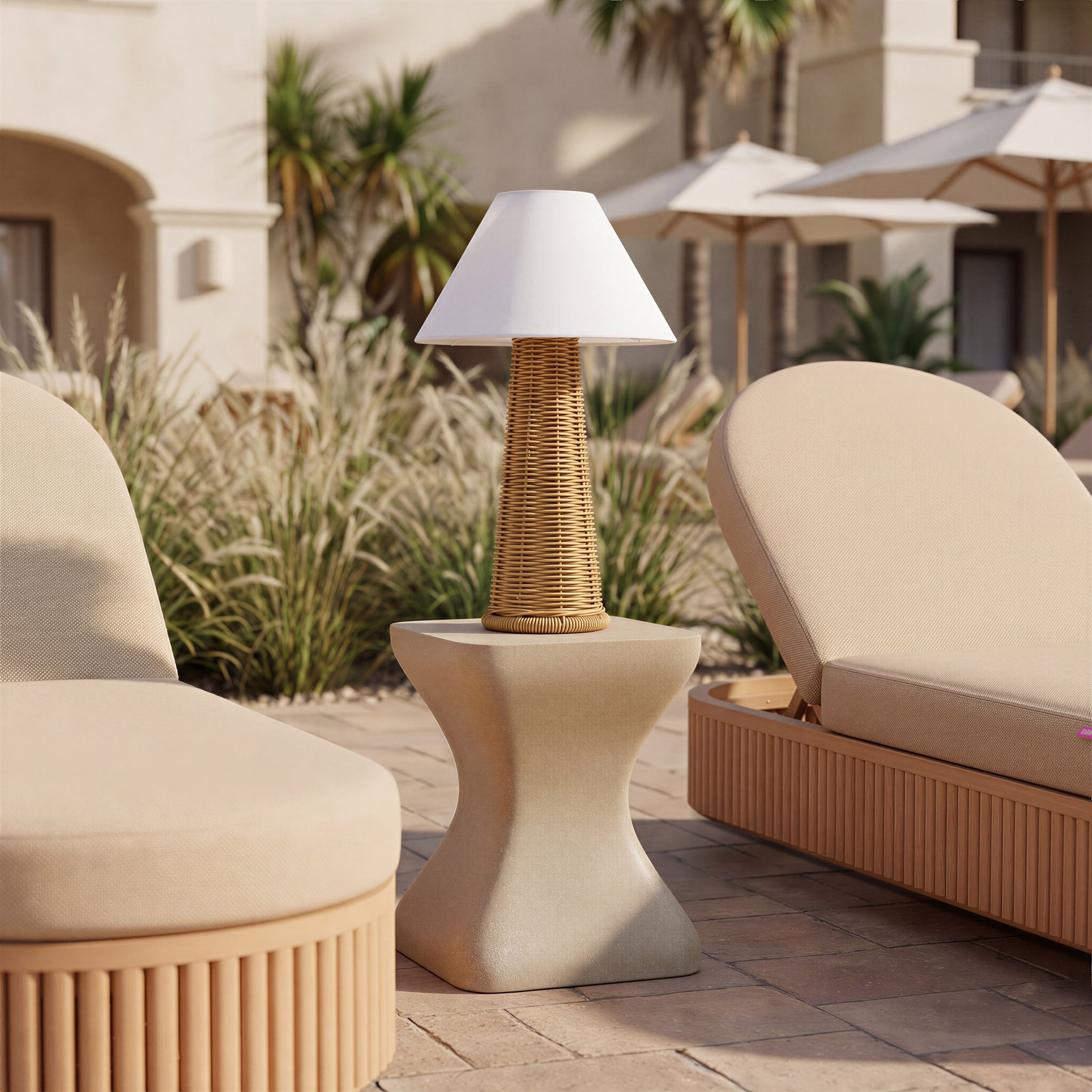 Sakina Brown Chaise Lounge - Ornate Home