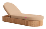 Sakina Brown Chaise Lounge - Ornate Home