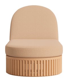 Sakina Brown Chaise Lounge - Ornate Home
