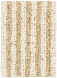 Saku Cream Striped Wool Rug - Clearance - Ornate Home