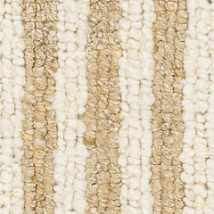 Saku Cream Striped Wool Rug - Clearance - Ornate Home