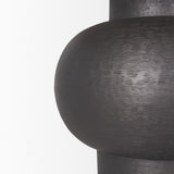 Salaah Black/Beige Brushed Metal Table Lamp - Ornate Home