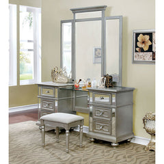 Salamanca Silver Vanity W/ Stool - Ornate Home