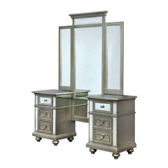 Salamanca Silver Vanity W/ Stool - Ornate Home