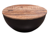 Salem Round Drum Coffee Table - Ornate Home