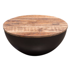 Salem Round Drum Coffee Table - Ornate Home
