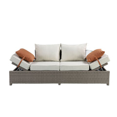Salena Patio Sofa w/ Ottoman 2pc Set - Ornate Home