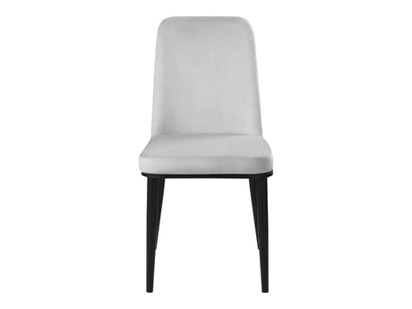 Salerno Beige/Black Side Chair (Set of 2) - Ornate Home