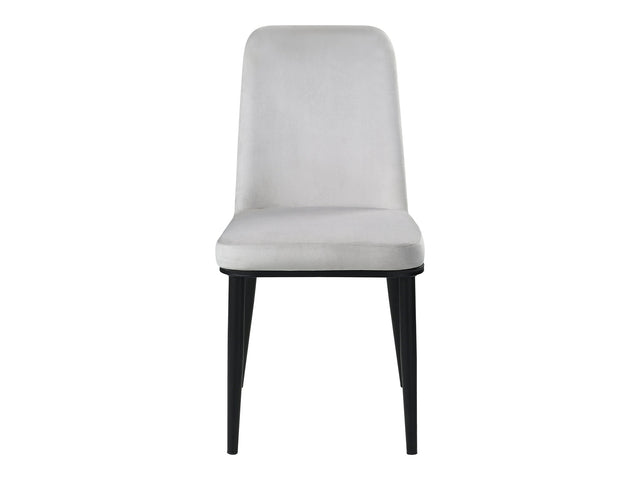 Salerno Beige/Black Side Chair (Set of 2) - Ornate Home