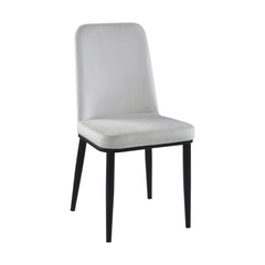 Salerno Beige/Black Side Chair (Set of 2) - Ornate Home