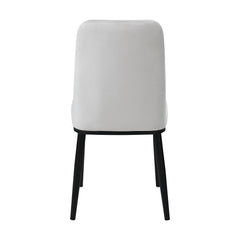 Salerno Beige/Black Side Chair (Set of 2) - Ornate Home