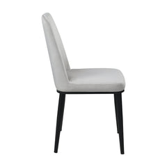 Salerno Beige/Black Side Chair (Set of 2) - Ornate Home