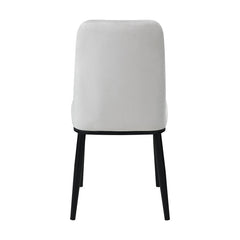 Salerno Beige/Black Side Chair (Set of 2) - Ornate Home
