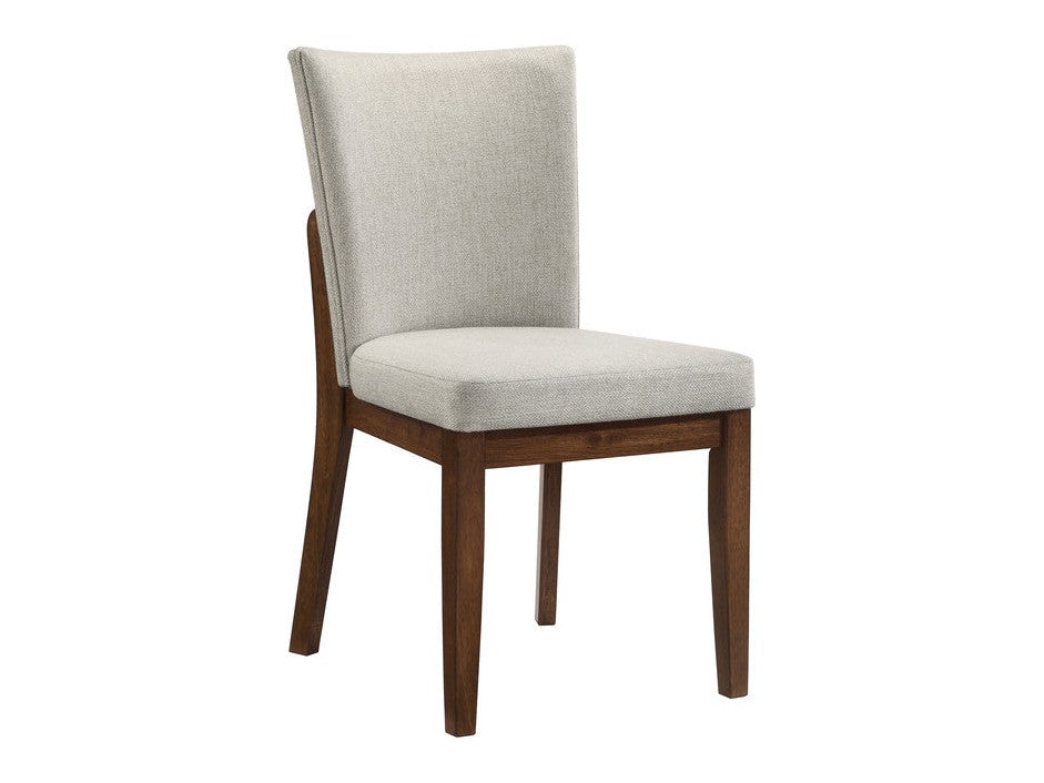 Salerno Beige/Brown Side Chair (Set of 2) - Ornate Home