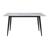 Salerno Black / Beige 5-piece Dinig Table Set - Ornate Home