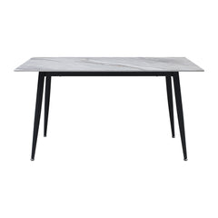 Salerno Black / Beige 5-piece Dinig Table Set - Ornate Home