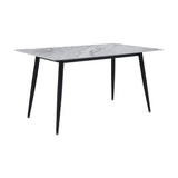 Salerno Black / Beige 5-piece Dinig Table Set - Ornate Home