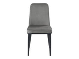 Salerno Gray/Black Side Chair (Set of 2) - Ornate Home