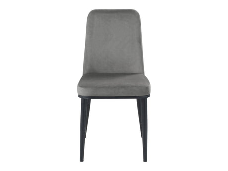Salerno Gray/Black Side Chair (Set of 2) - Ornate Home