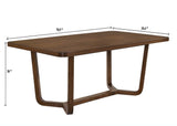 Salerno Walnut/Beige Dining Set - Ornate Home