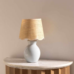 Salgareda Grey Ceramic Table Lamp - Ornate Home