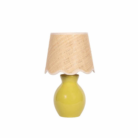 Salgareda Olive Rattan Table Lamp - Ornate Home