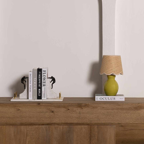 Salgareda Olive Rattan Table Lamp - Ornate Home