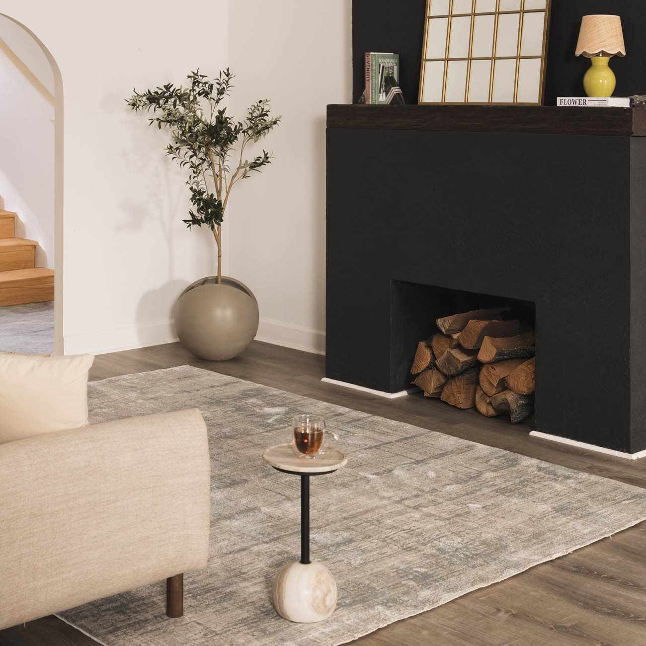 Salgareda Olive Rattan Table Lamp - Ornate Home