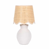 Salgareda White Ceramic Table Lamp - Ornate Home