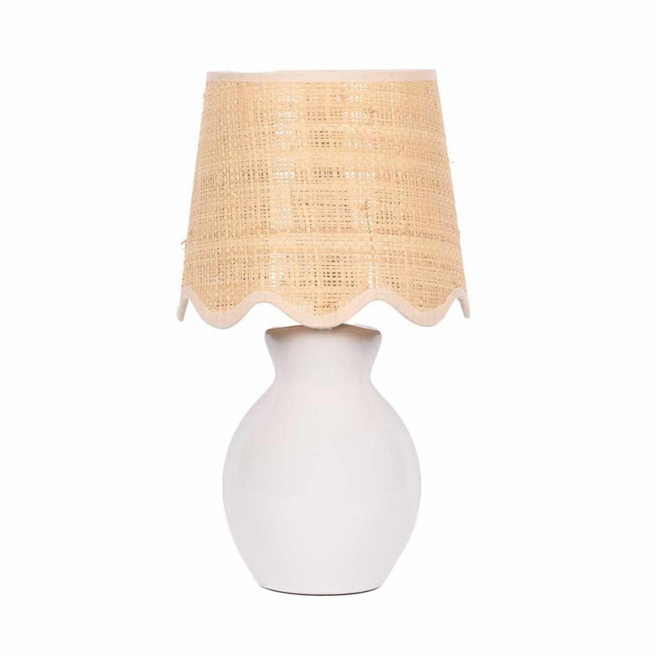 Salgareda White Ceramic Table Lamp - Ornate Home