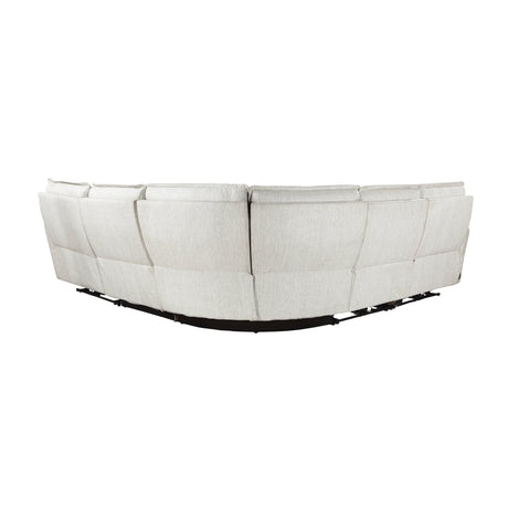 Salida White 5-Piece Modular Power Reclining Sectional - Ornate Home