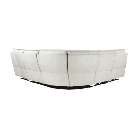 Salida White 5-Piece Modular Power Reclining Sectional - Ornate Home