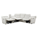 Salida White 6-Piece Modular Power Reclining Sectional - Ornate Home