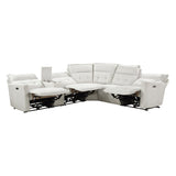 Salida White 6-Piece Modular Power Reclining Sectional - Ornate Home