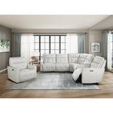 Salida White 6-Piece Modular Power Reclining Sectional - Ornate Home
