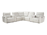 Salida White 7-Piece Modular Power Reclining Sectional - Ornate Home