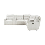 Salida White 7-Piece Modular Power Reclining Sectional - Ornate Home