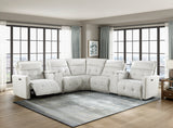 Salida White 7-Piece Modular Power Reclining Sectional - Ornate Home
