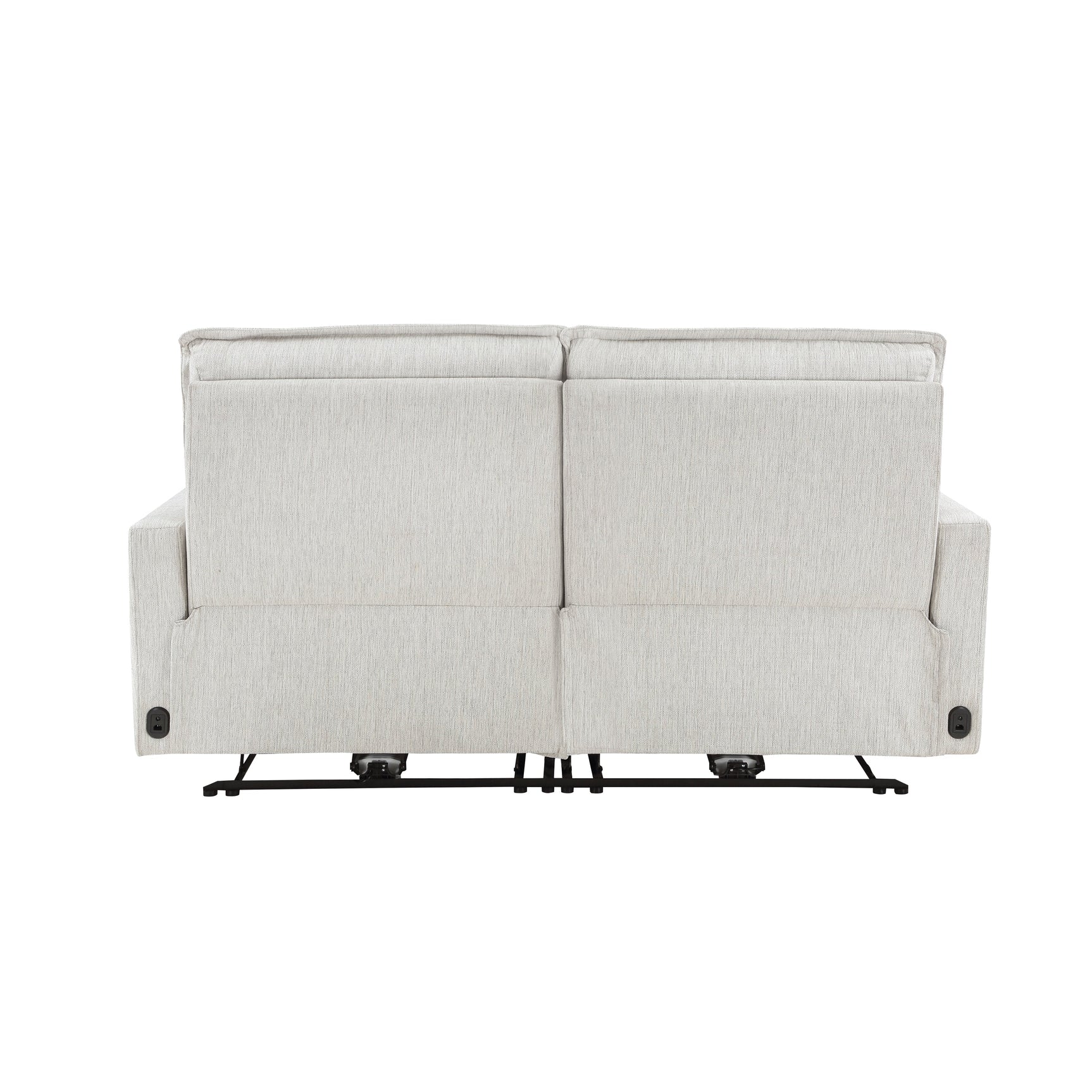 Salida White Power Double Reclining Loveseat - Ornate Home